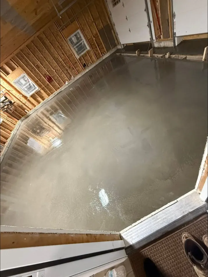 Fresh garage floor in Verona, NY